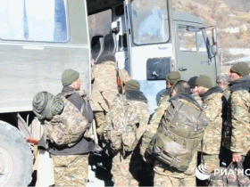 【蜗牛棋牌】阿塞拜疆军队正式入驻纳卡克尔巴贾尔区