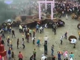【蜗牛棋牌】印度举行传统扔石节以取悦神明 超120人被砸伤
