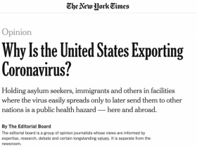 【蜗牛棋牌】《纽约时报》热评：为什么美国要对外输出冠状病毒？