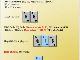 【蜗牛棋牌】德州扑克中4-Bet底池的同花听牌要不要放弃?