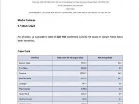 【蜗牛棋牌】南非新增8307例新冠肺炎确诊病例 累计538184例