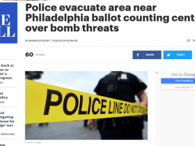 【蜗牛棋牌】炸弹威胁？宾州费城警方紧急疏散计票站附近区域