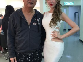 【蜗牛棋牌】TVB花旦赵紫乔盛装出席TVB迈向50周年台庆