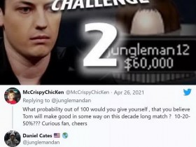 【蜗牛棋牌】野人Jungleman称和毒王的挑战赛有望近期结束 Brilll向Mike Postle索赔近7.9万美元法律费用