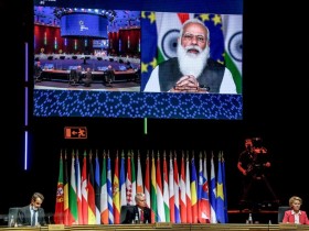 【蜗牛棋牌】欧盟领导人与印度总理举行视频会晤
