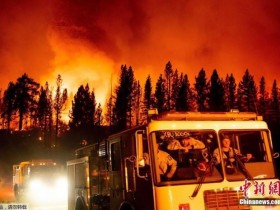 【蜗牛棋牌】美国西部热浪来袭多州野火蔓延 两名消防员不幸殉职
