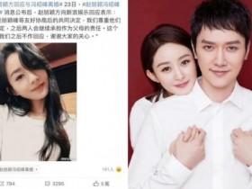 【蜗牛棋牌】赵丽颖冯绍峰离婚了 孩子共同抚养