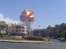 【蜗牛棋牌】外媒：叙利亚中部一弹药库发生爆炸 造成5人死亡