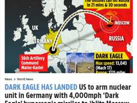 【蜗牛棋牌】英媒：美国高超声速导弹能21分钟“闪电攻击莫斯科”