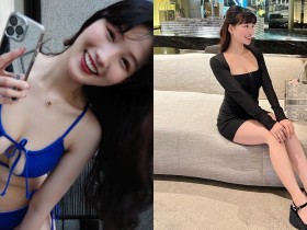 【蜗牛棋牌】家境很好的樣子!長髮氣質正妹「Lily Lee」超大方,辣秀飽滿雙峰和修長美腿!