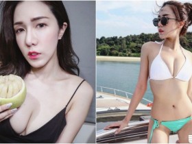 【蜗牛棋牌】溝好深!白嫩「比基尼正妹」太兇啦!「渾圓美乳」跟柚子一樣飽滿!