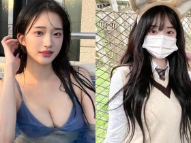 【蜗牛棋牌】純情制服正妹「泳池誘惑解放」,「超大車頭燈」閃暈遊客!