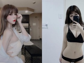 【蜗牛棋牌】大眼氣質正妹「希希Ellie」常駐加拿大,展現身材不吝嗇,「雪白美胸」不用鋼圈都好挺!