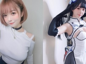 【蜗牛棋牌】強國coser「童顏巨乳」惹人愛,女款體操服偷藏「兩團肉肉」工口度激升