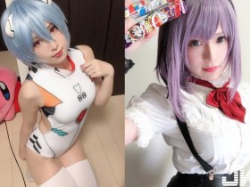 【蜗牛棋牌】超色氣Coser赤木クロ化身「爆乳綾波零」 潮騷「繃奶緊身衣」百分百還原角色