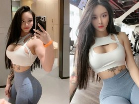 【蜗牛棋牌】神之Body健身妹「hitomi」巨乳+纖腰+蜜桃臀超誘惑 宛如「真人芭比娃娃般」不科學身材