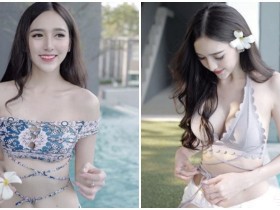 【蜗牛棋牌】白皙正妹「胸部超有料」!養眼牛奶肌「深溝超讓人著迷」!