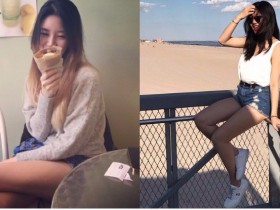 【蜗牛棋牌】美人魚進化!「美腿辣妹」伸長腿做日光浴 極短窄裙遮不住「三角地帶」顯曝光