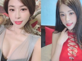 【蜗牛棋牌】美豔麻豆「嵐嵐」挖空裝露出大車頭燈,迷人豐唇充滿強烈誘惑!