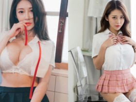 【蜗牛棋牌】天使中的魔鬼!「安希Vicky」無害眼神超無辜,「核彈級巨乳」撐爆制服太震撼!