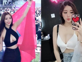 【蜗牛棋牌】中華民國萬萬歲!台灣妹紙「黃冠潔」大展事業線表愛國!