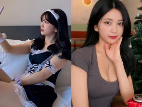 【蜗牛棋牌】「絕頂正妹」女僕裝萌甜自拍,側拍驚現「蜜枝大腿」網友狂讚