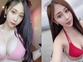 【蜗牛棋牌】花蓮曼波出現「比基尼辣妹」騎沙灘車!子葶挺「渾圓白嫩」E級雪乳不怕震出來!