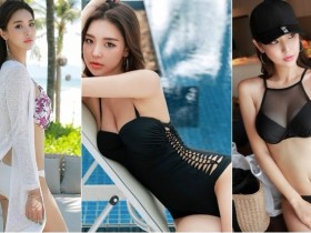 【蜗牛棋牌】乳力釋放!妹子運動背心做伸展「渾圓大奶」被擠壓 乳量從旁溢出太性感