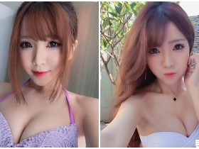 【蜗牛棋牌】台中超兇美乳正妹!「飽滿車頭燈」看了瞬間流口水啊!