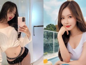 【蜗牛棋牌】走「泫雅風」的性感內衣麻豆,「穿黑色小褲自拍」有夠挑逗!