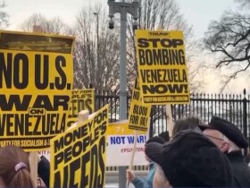 【蜗牛棋牌】反对美军事侵略委内瑞拉 全球多地举行抗议示威