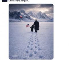 【蜗牛棋牌】特朗普知不知道,北极没有企鹅?他为什么P这么多图且“亲自当兵”?