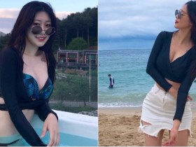 【蜗牛棋牌】素人正妹迎向海邊,「渾圓嫩乳」迎向世人!胸前「不斷彈跳」讓人眼花…