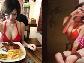 【蜗牛棋牌】真的好大!爆乳正妹的男友視角太過分 白皙「圓潤奶球」一覽無遺!