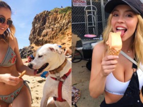 【蜗牛棋牌】吃冰不忘放送福利!大奶妹PO消暑清涼照與粉絲同樂 真實身分曝光超狂