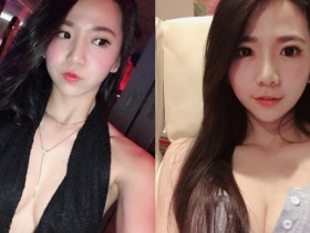 【蜗牛棋牌】「甜美正妹」難得性感 深V開到肚臍「大露中路」!渾圓奶球見客囉!