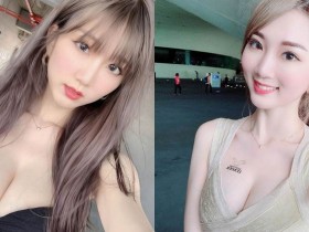 【蜗牛棋牌】超甜神級正妹「萍萍兒Ping」,低胸裝蹦出「白嫩美乳」!