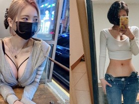 【蜗牛棋牌】超辣「背心短髮妹」日常爆乳沒在怕,對鏡自拍秀「窈窕細腰」!