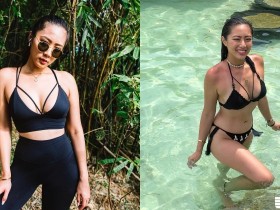 【蜗牛棋牌】從海邊辣到山上!台灣黑辣正妹「Sophia」性感身材擋不住,好想跟她一起運動!