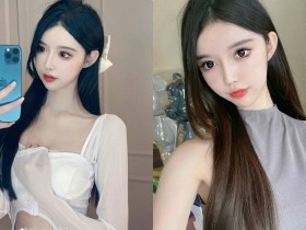 【蜗牛棋牌】愛穿削肩洋裝的「白皙嫩妹」,自拍時的「香肩線條」好誘惑!