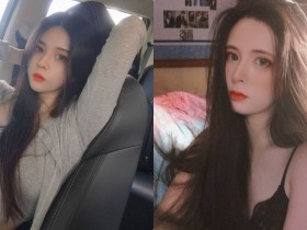 【蜗牛棋牌】甜心正妹「車內辣照好極品」,「優質S曲線」讓人無法專心開車!