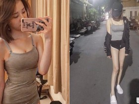 【蜗牛棋牌】街頭少女褲子穿超短,運動風「美乳正妹」超貼身休閒打扮讓人想入非非~