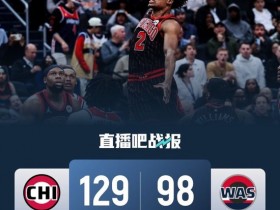 【蜗牛棋牌】公牛3人20+送奇才8连败 迪林厄姆新高26分 威尔·莱利13中1