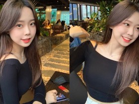 【蜗牛棋牌】學生妹子「用餐視角太迷人」,誘人的緊身裝魅力滿分
