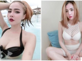 【蜗牛棋牌】正妹水中放送「雪白美胸」,巨乳快衝破比基尼,真的好狂喔!