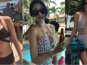 【蜗牛棋牌】長腿姐姐「雙乳」上下晃雙倍震撼!超短裙獻上「逆天美腿」,眾人快門搶拍