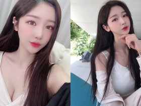 【蜗牛棋牌】溝很辣!氣質長髮正妹暗藏「水嫩酥胸」,深V畫面讓粉絲特別激動!