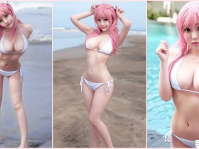 【蜗牛棋牌】好粉嫩!海邊巨孚乚妹「新鮮肉體」美乳太逆天!若隱若現的「養眼畫面」讓人受不了…