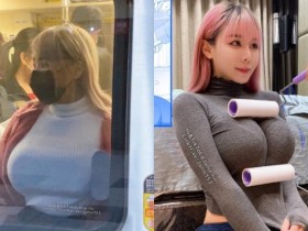 【蜗牛棋牌】通勤時間台北捷運擠爆!驚見巨乳妹「擠壓窗戶」畫面好震撼