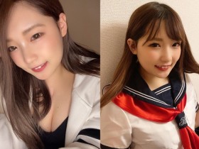 【蜗牛棋牌】水嫩櫻花妹「もきゅ」微笑露八重齒超卡哇伊 胸前全集中「乳之呼吸」戰鬥力破表